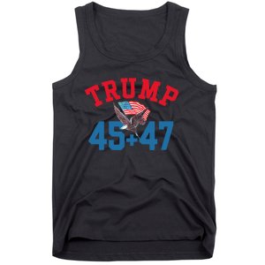 Patriotic Trump Won 45 And 47 Victory Winner Trump Wins Tank Top