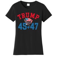 Patriotic Trump Won 45 And 47 Victory Winner Trump Wins Women's T-Shirt