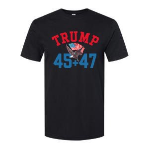 Patriotic Trump Won 45 And 47 Victory Winner Trump Wins Softstyle CVC T-Shirt