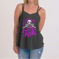 Plur The World Needs More Skeleton Heart Hands Women's Strappy Tank