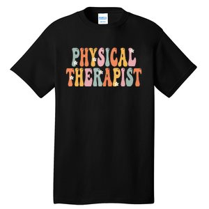 Physical Therapist Week Groovy Appreciation Day Tall T-Shirt