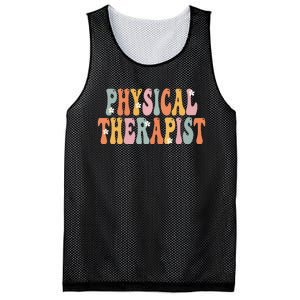 Physical Therapist Week Groovy Appreciation Day Mesh Reversible Basketball Jersey Tank