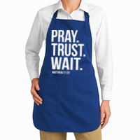 Pray Trust Wait Matthew 21:22 Scripture Christian Gift Apron