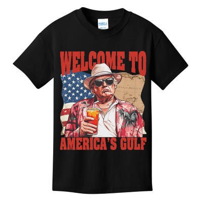 President Trump Welcome To AmericaS Gulf Mexico Kids T-Shirt