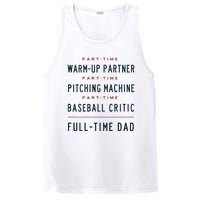 Part Time Warm Up Partner Pitching Baseball Full Time Dad PosiCharge Competitor Tank