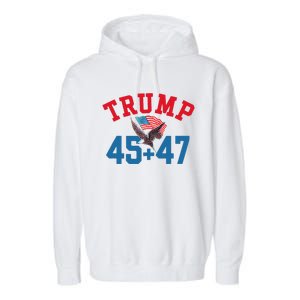 Patriotic Trump Won 45 And 47 Victory Winner Trump Wins Garment-Dyed Fleece Hoodie