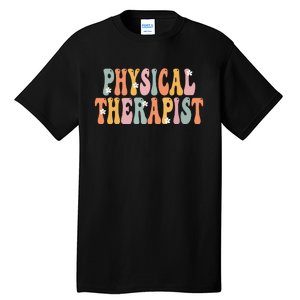 Physical Therapist Week Groovy Appreciation Day For Women Tall T-Shirt