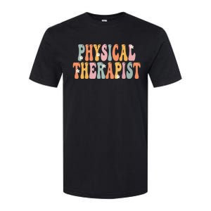 Physical Therapist Week Groovy Appreciation Day For Women Softstyle CVC T-Shirt