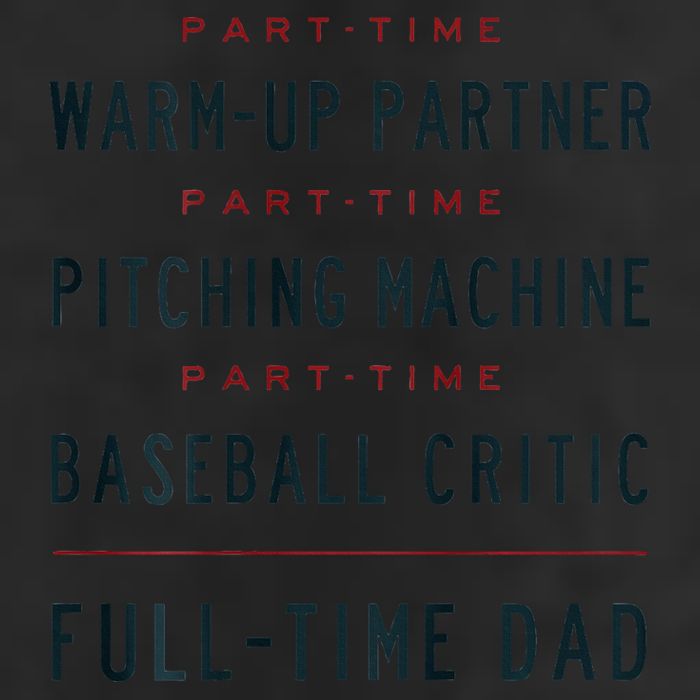 Part Time Warm Up Partner Pitching Baseball Full Time Dad 7 Panel Mesh Trucker Snapback Hat