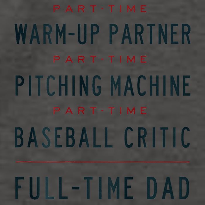 Part Time Warm Up Partner Pitching Baseball Full Time Dad Vector Backpack