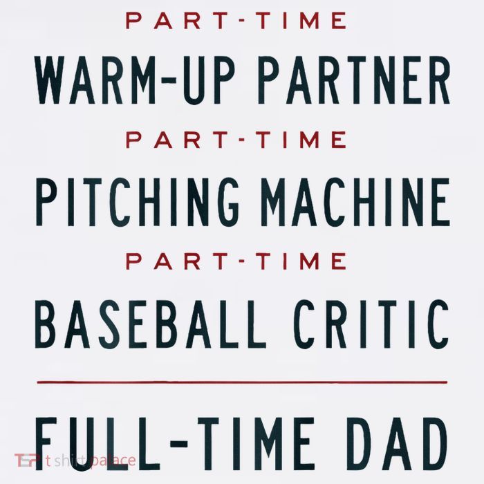 Part Time Warm Up Partner Pitching Baseball Full Time Dad Bucket Hat