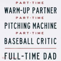 Part Time Warm Up Partner Pitching Baseball Full Time Dad Youth Performance Sprint T-Shirt