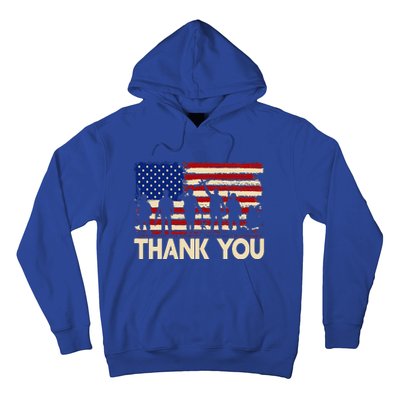 Patriotic Thank You Veterans Memorial Day Usa Hoodie