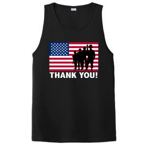 Patriotic Thank You Veterans Memorial Day Veterans Day Meaningful Gift PosiCharge Competitor Tank