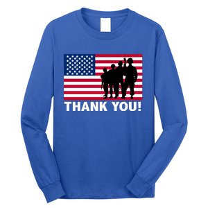 Patriotic Thank You Veterans Memorial Day Veterans Day Meaningful Gift Long Sleeve Shirt