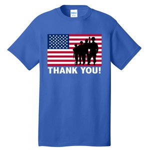 Patriotic Thank You Veterans Memorial Day Veterans Day Meaningful Gift Tall T-Shirt