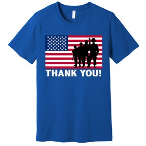 Patriotic Thank You Veterans Memorial Day Veterans Day Meaningful Gift Premium T-Shirt