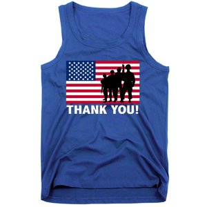 Patriotic Thank You Veterans Memorial Day Veterans Day Meaningful Gift Tank Top