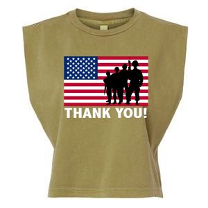 Patriotic Thank You Veterans Memorial Day Veterans Day Meaningful Gift Garment-Dyed Women's Muscle Tee