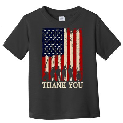 Patriotic Thank You Veterans Day American Flag Gifts Toddler T-Shirt