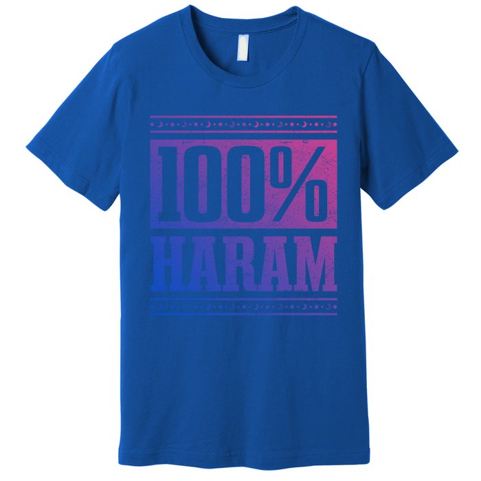 Prayer Unantastable 100% Haram Fasten Muslim Ramadan Gift Premium T-Shirt