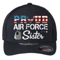 Proud US Air Force Sister Military Veteran Flexfit Unipanel Trucker Cap