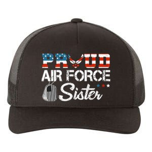 Proud US Air Force Sister Military Veteran Yupoong Adult 5-Panel Trucker Hat