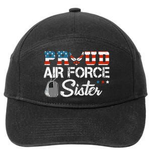 Proud US Air Force Sister Military Veteran 7-Panel Snapback Hat