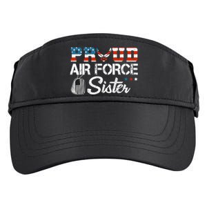 Proud US Air Force Sister Military Veteran Adult Drive Performance Visor