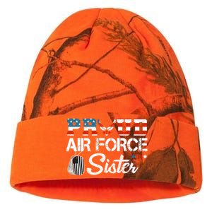 Proud US Air Force Sister Military Veteran Kati Licensed 12" Camo Beanie