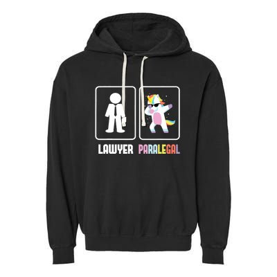 Paralegal Unicorn Attorney Assistant Law Firm Justice Garment-Dyed Fleece Hoodie