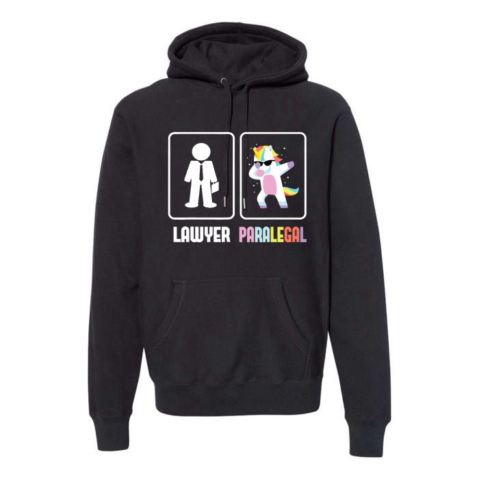 Paralegal Unicorn Attorney Assistant Law Firm Justice Premium Hoodie