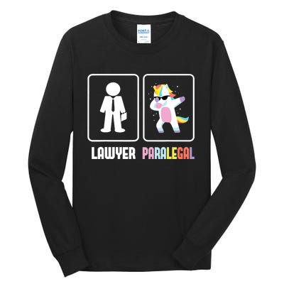 Paralegal Unicorn Attorney Assistant Law Firm Justice Tall Long Sleeve T-Shirt