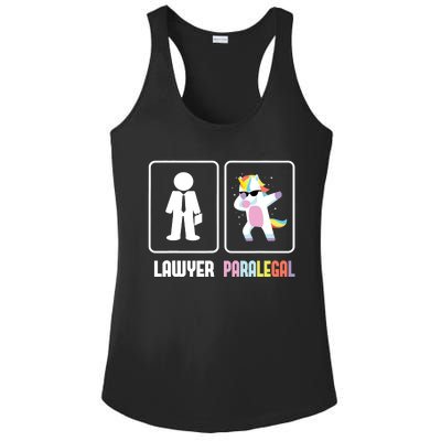 Paralegal Unicorn Attorney Assistant Law Firm Justice Ladies PosiCharge Competitor Racerback Tank