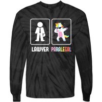 Paralegal Unicorn Attorney Assistant Law Firm Justice Tie-Dye Long Sleeve Shirt