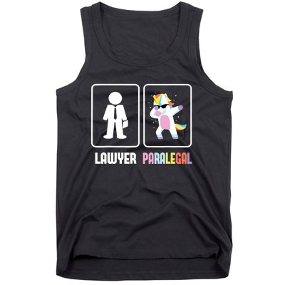 Paralegal Unicorn Attorney Assistant Law Firm Justice Tank Top