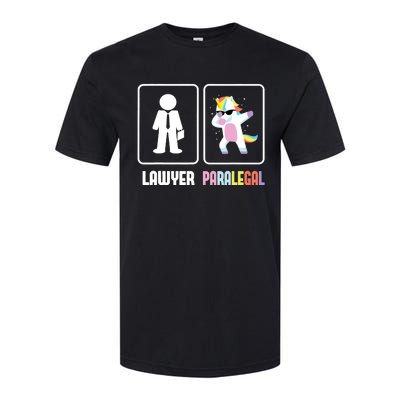 Paralegal Unicorn Attorney Assistant Law Firm Justice Softstyle CVC T-Shirt