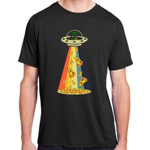 Pizza Ufo Alien Eating Pizza A Ufo Extraterrestrial Adult ChromaSoft Performance T-Shirt