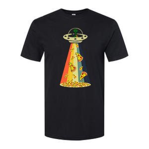 Pizza Ufo Alien Eating Pizza A Ufo Extraterrestrial Softstyle CVC T-Shirt