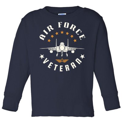 Proud US Air Force Veteran Toddler Long Sleeve Shirt