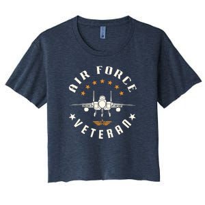 Proud US Air Force Veteran Women's Crop Top Tee