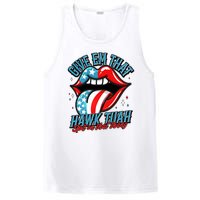 Patriotic Usa American Flag Lips Give Em That Hawk Tuah Spit On That Thang PosiCharge Competitor Tank