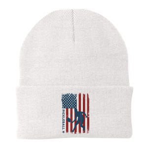 Pickleball Usa American Flag Pickle Ball Player Knit Cap Winter Beanie