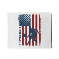 Pickleball Usa American Flag Pickle Ball Player Mousepad