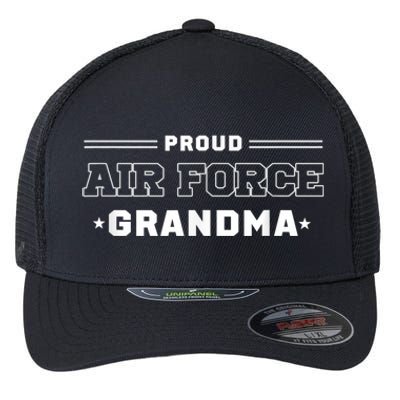 Proud US Air Force Grandma Military Pride Flexfit Unipanel Trucker Cap