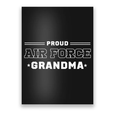 Proud US Air Force Grandma Military Pride Poster