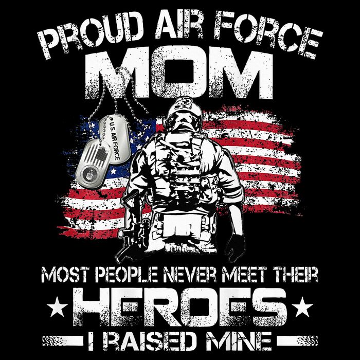 Proud U.S. Air Force Mom I Raised My Heroes Cooling Performance Crew T-Shirt