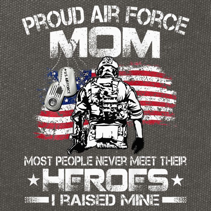 Proud U.S. Air Force Mom I Raised My Heroes Cotton Canvas Backpack