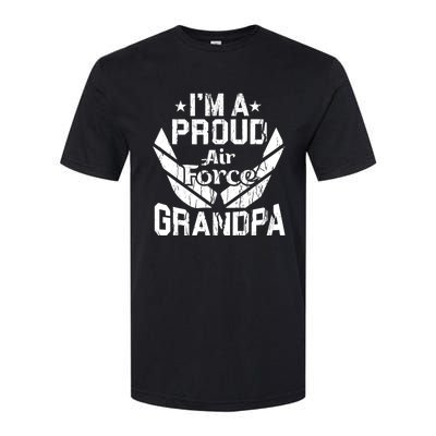 Proud Us Air Force Grandpa Veteran Granddad Grandfather Softstyle® CVC T-Shirt