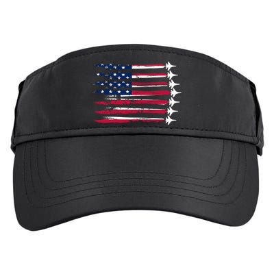 Patriotic USA American Flag Air Show Jets Adult Drive Performance Visor